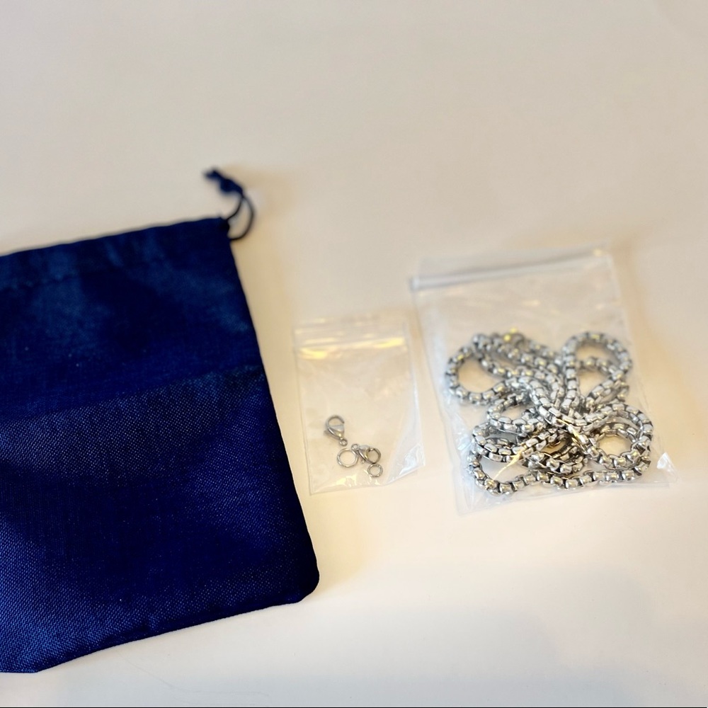 Silver Plated 5mm Square Rolo Link Chain